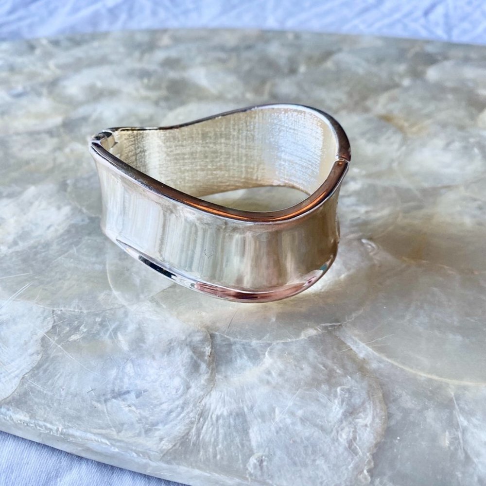 3 For $25  Silver Tone Wide Bracelet